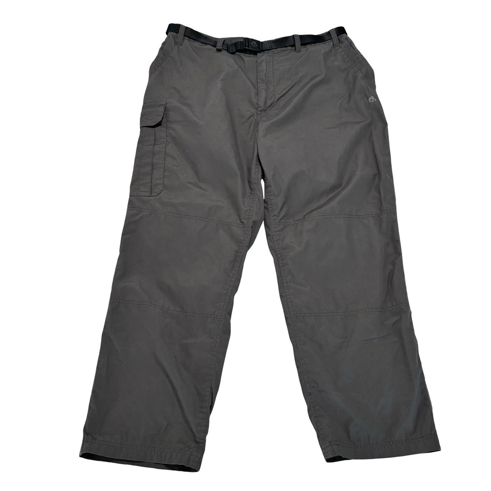 Craghoppers Cargo Pants Men's 38x28 Gray Flex Canvas Hiking Survival Outdoors